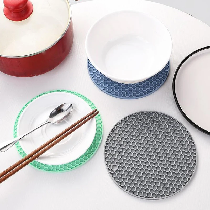 1 шт. силиконовый противоожоговый коврик подставка для кастрюль защита бытовой