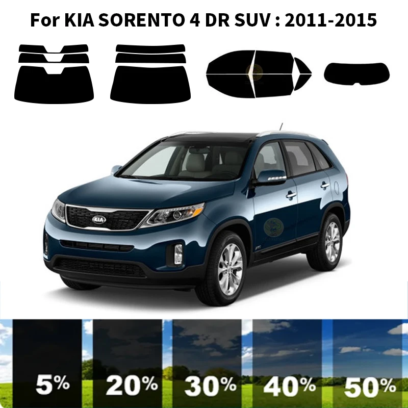 

Precut nanoceramics car UV Window Tint Kit Automotive Window Film For KIA SORENTO 4 DR SUV 2011-2015