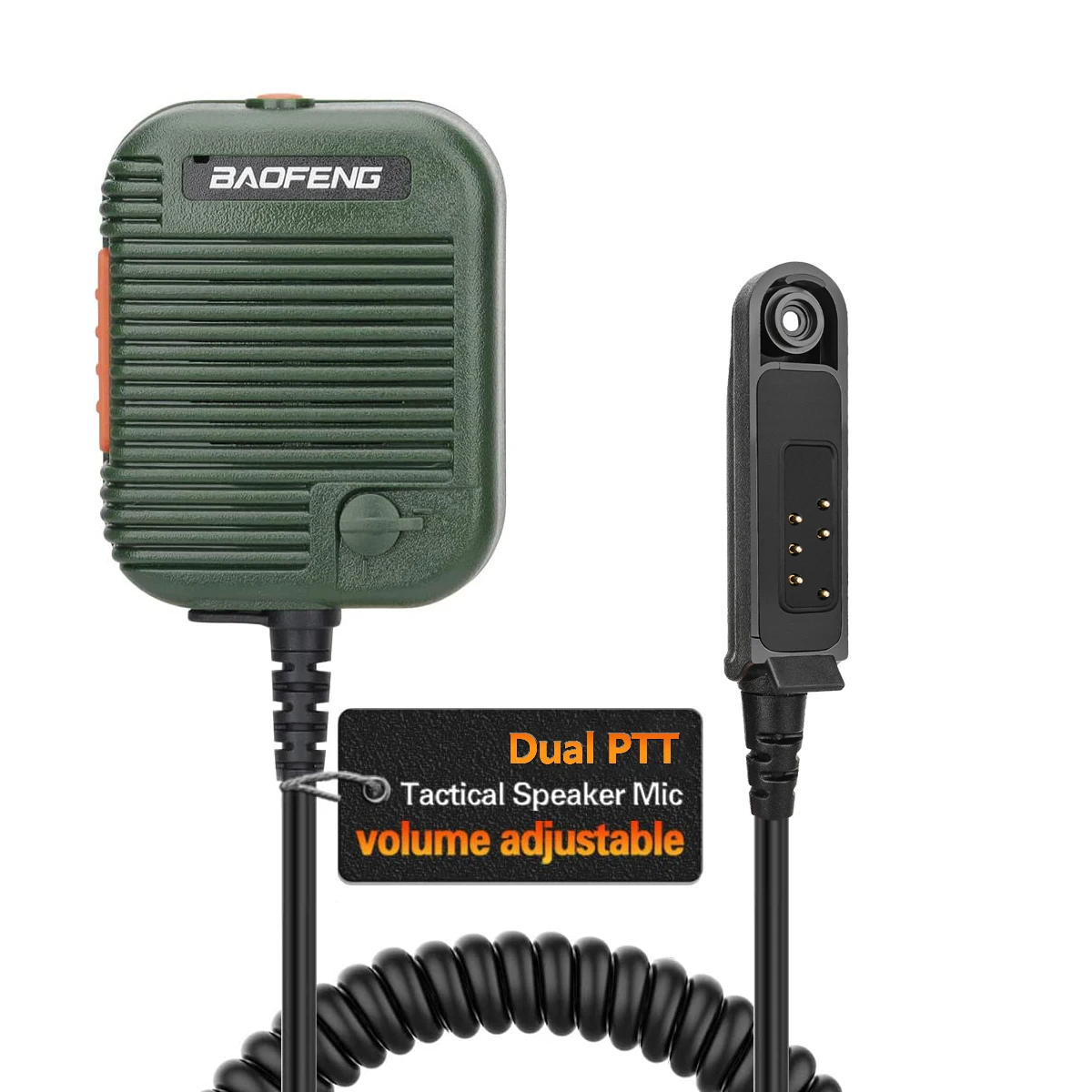 BAOFENG двойной PTT Динамик Микрофон Ручной дистанционный Регулировка ...