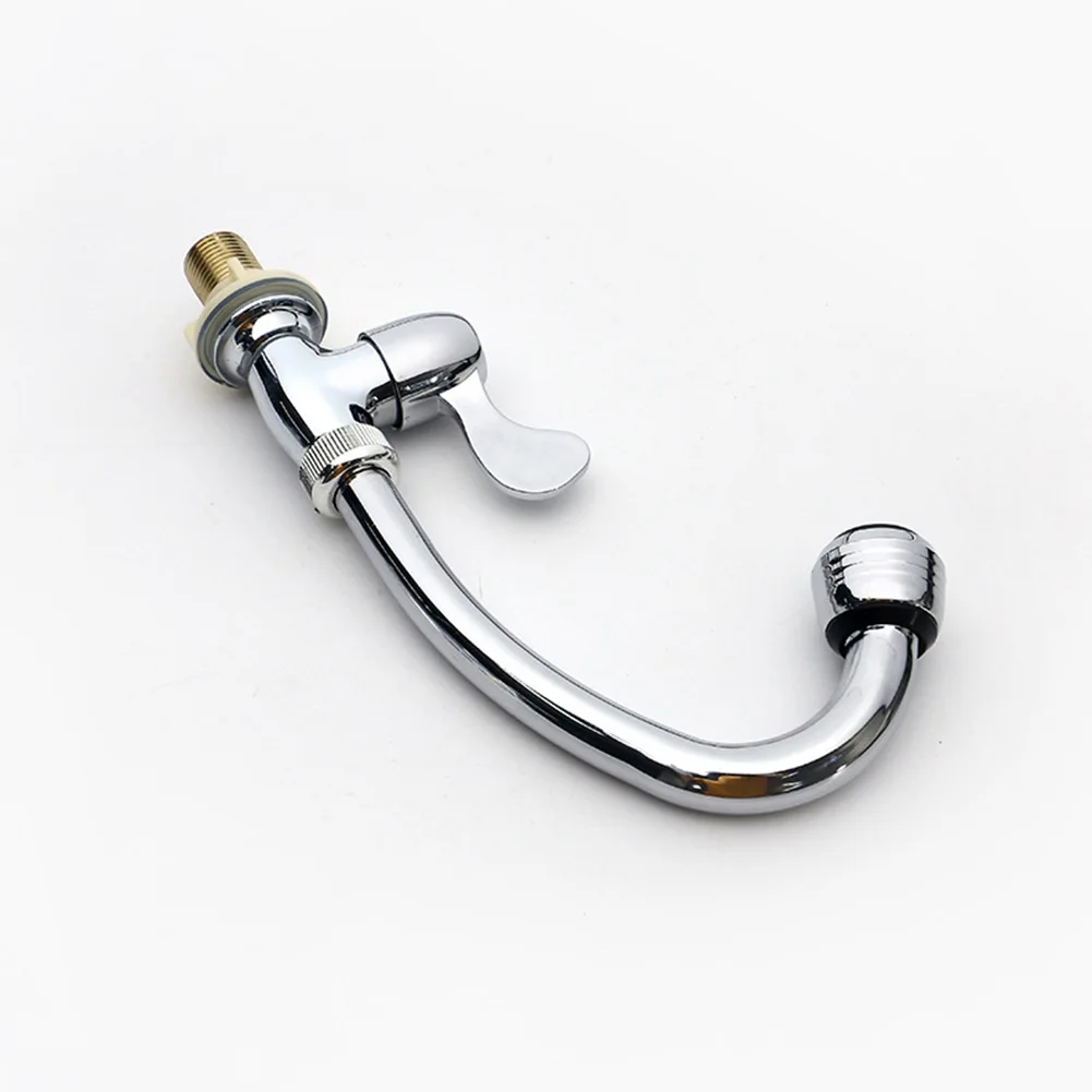 

Cold Tap Kitchen Faucet 360° Rotation Accessories Plastic Steel Silver Color Single Cold Water Bathroom Accessories