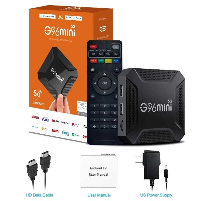Фото G96 Mini Android13.0 8K Ultra HD TV Box Wi-Fi6 RK3528 4-ядерный 64-битный чип Cortex-A53 8K Декодирование видеоприставка IPTV Netflix №1