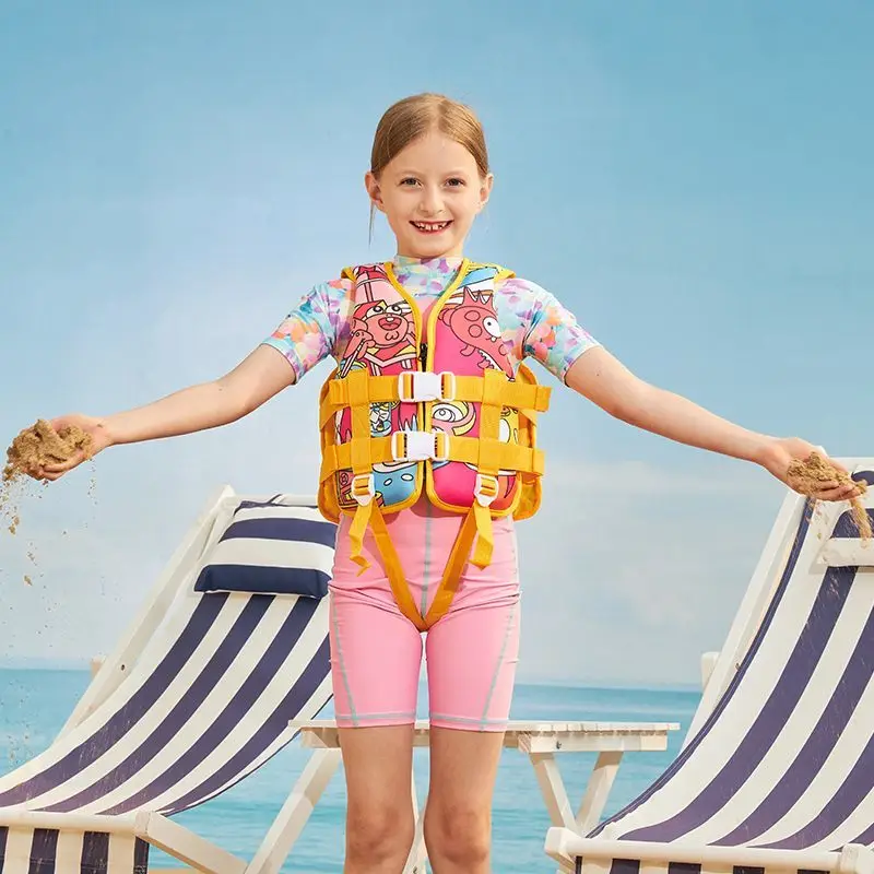 

2023 Neoprene Life Jacket Portable Fashion Animal Cartoon Print Children'S Life Vest Water Sports Kayak Swimming Life Jacket