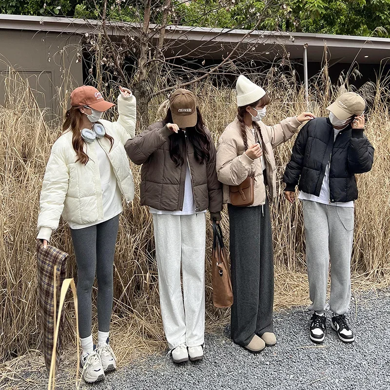 

Новая Корейская версия с хлопковой курткой, короткая куртка, Плотная хлопковая куртка, хлопковая куртка, бейсбольная куртка, трендовая Женская Студенческая куртка