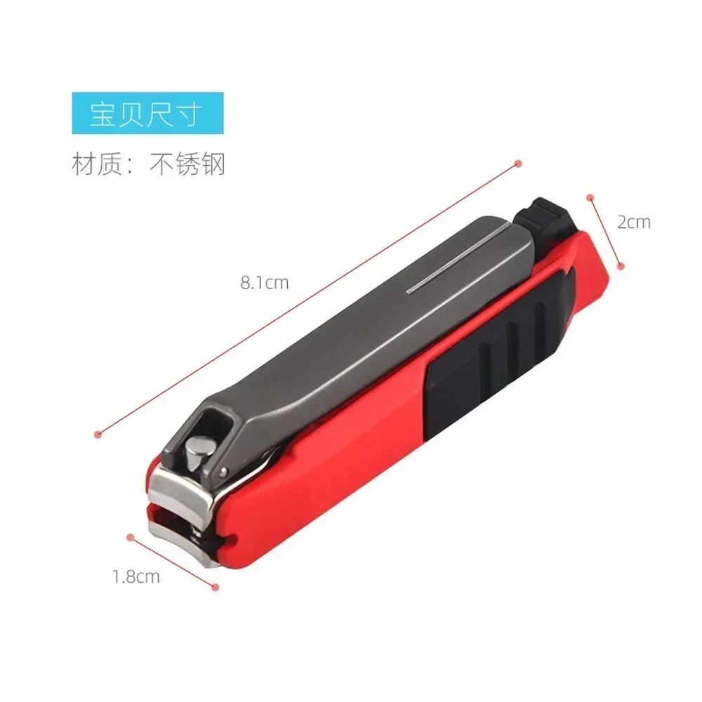 Складной портативный нож для ногтей из нержавеющей стали триммер ножницы защита