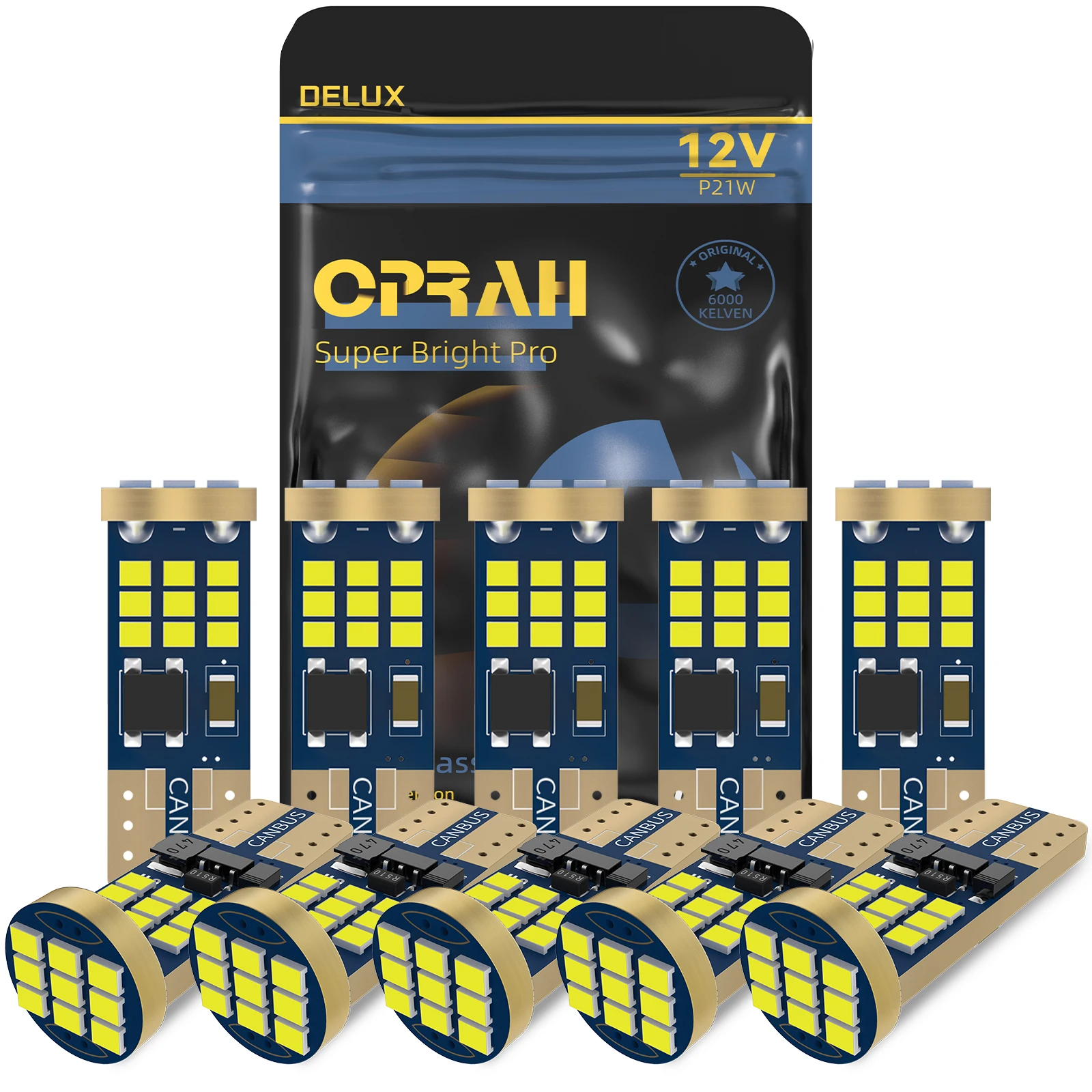 

Oprah 10 шт. T10 W5W фотолампы Canbus 2016 27 SMD без ошибок Автомобильная фотолампа для парковки