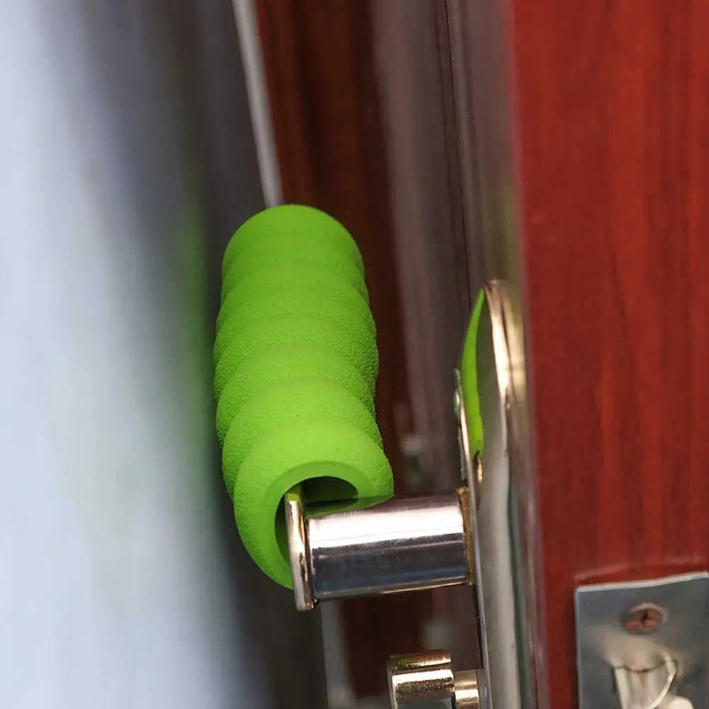 

2/5pcs Soft Foam Elastic Door Handle Cover Doorknob Guard Protector Anti-collision Door Stopper Safety Practical