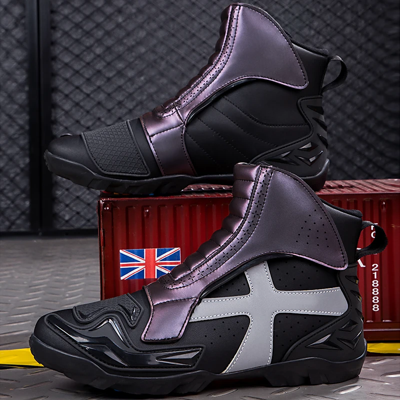 Новинка 2023 мотоциклетная обувь мужская качественная гоночная женская для