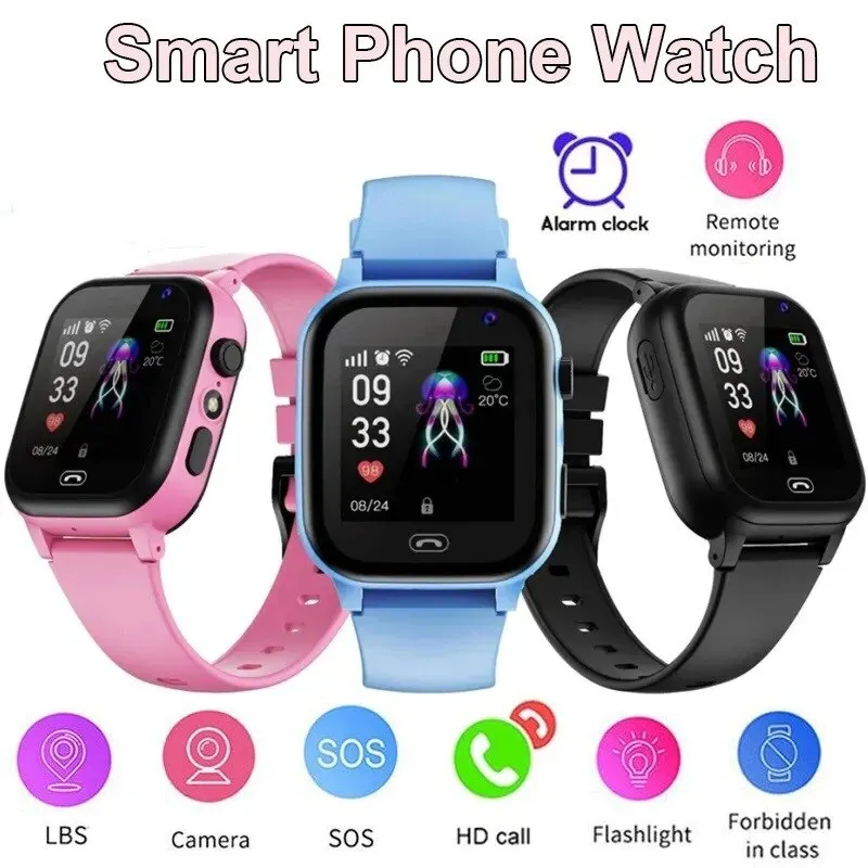 New Kids Smart Watch SOS LBS Voice Chat Call Sim Card For Ch