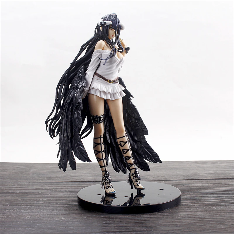 

Overlord III Anime Figure Albedo PVC Action Figures Black Wings Devil Queen Assembly Figuras Ainz Ooal Gown Figurine Model Toys