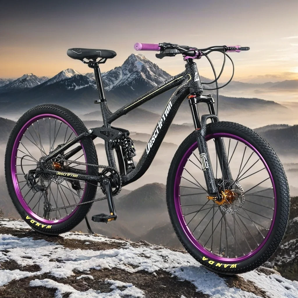 MTB велосипед Гидравлический двухдисковый тормоз Горный мягкий хвост амортизация