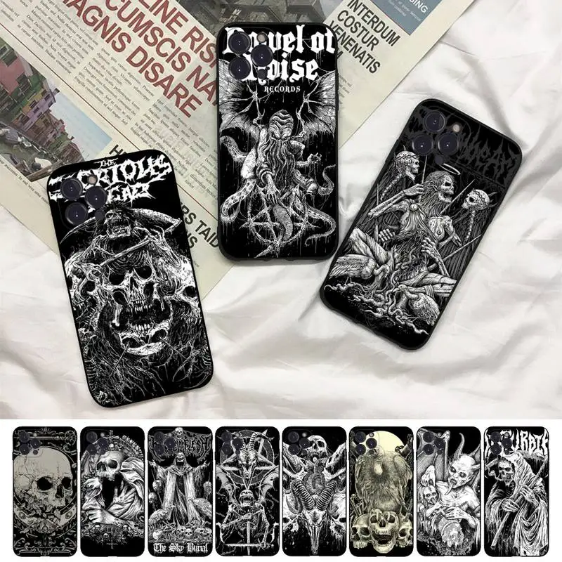 

Gothic Fashion Skull Phone Case For iPhone 8 7 6 6S Plus X SE 2020 XR XS 14 11 12 13 Mini Pro Max Mobile Case