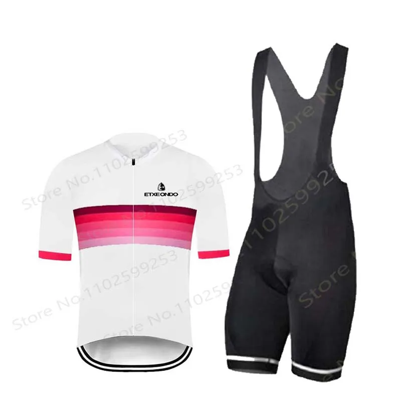 

2023 Etxeondo New Bicycle Sets Cycling Breathable Team Jersey Bib Shorts Suits Mens Outdoor Riding 9D Gel Pad Bike Clothing