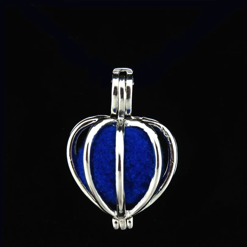 

10pcs/lot Heart Beads Cage Locket Aromatherapy Diffuser Pendants DIY for Necklace Bracelet Trending Jewelry Making Supplies Bulk