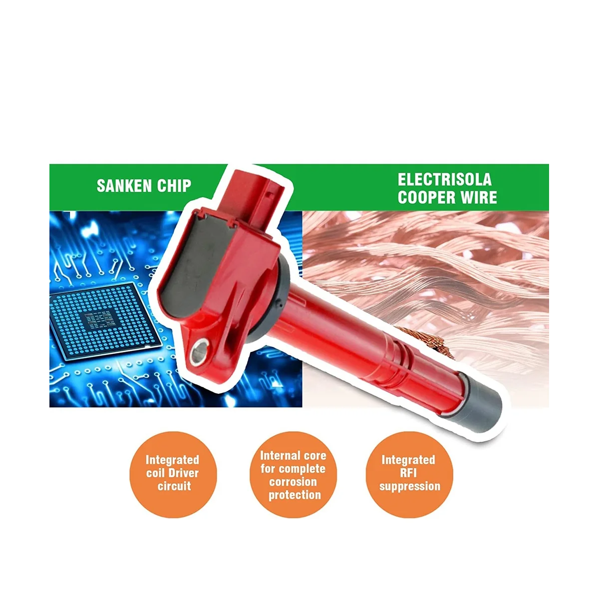 4 шт. катушки зажигания для 2002-2011 Honda Civic K20 K24 K20Z3 Accord S2000 CSX RSX 30520-PNA-007 30520-RAA-007