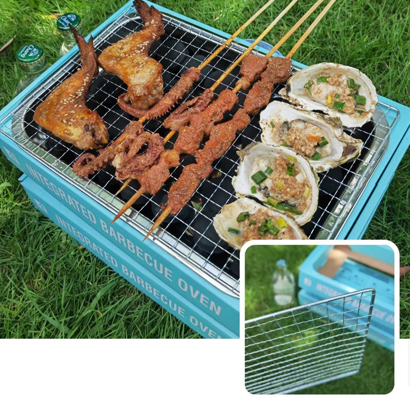 Одноразовая барбекю-печь гриль для барбекю улицы кемпинга сада пикника