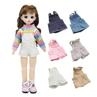 bjd doll 6 points baby clothes overalls pocket pants 6 color for 16 bjd yosd shorts 30cm toy pants doll accessories