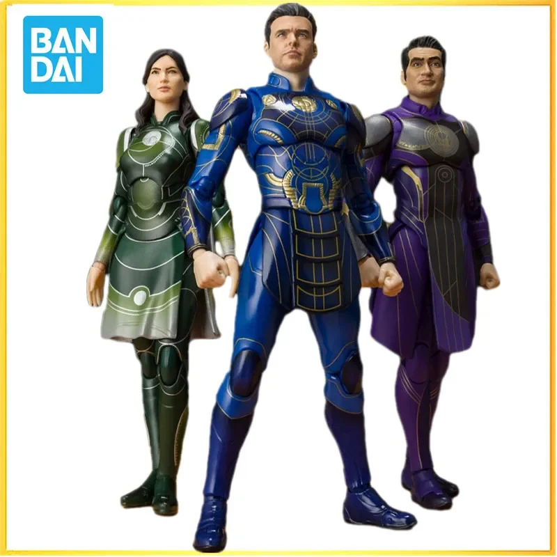 В наличии Bandai SHFiguarts SHF Ikaris Kingo Sersi Marvel Eternals Коллекционная модель Аниме Фигурка