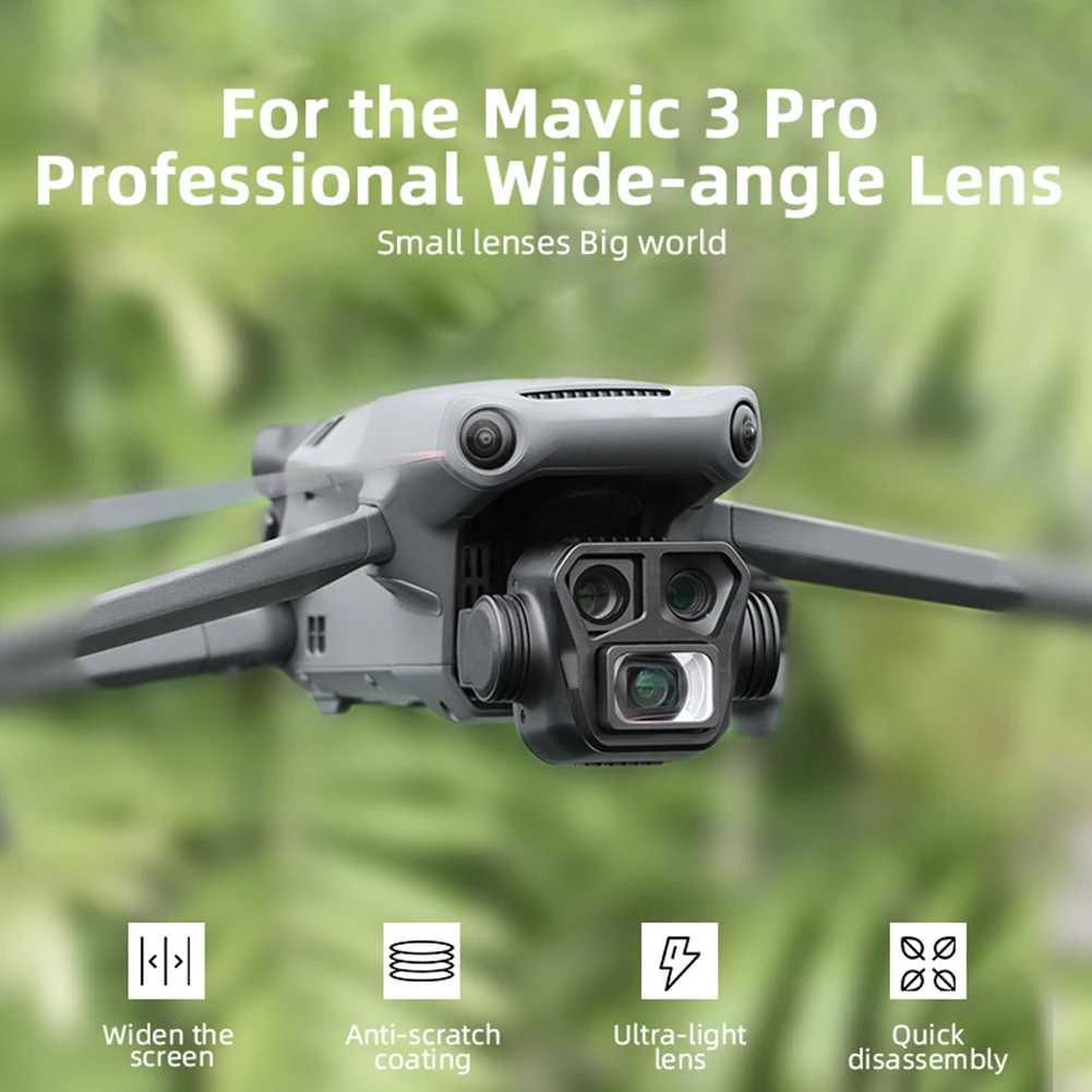 

For DJI MAVIC 3 PRO Special Cine Lens 1.15X Wide Angle Lens Movie Anamorphic Lens Wide Screen Filter Drone Accessories