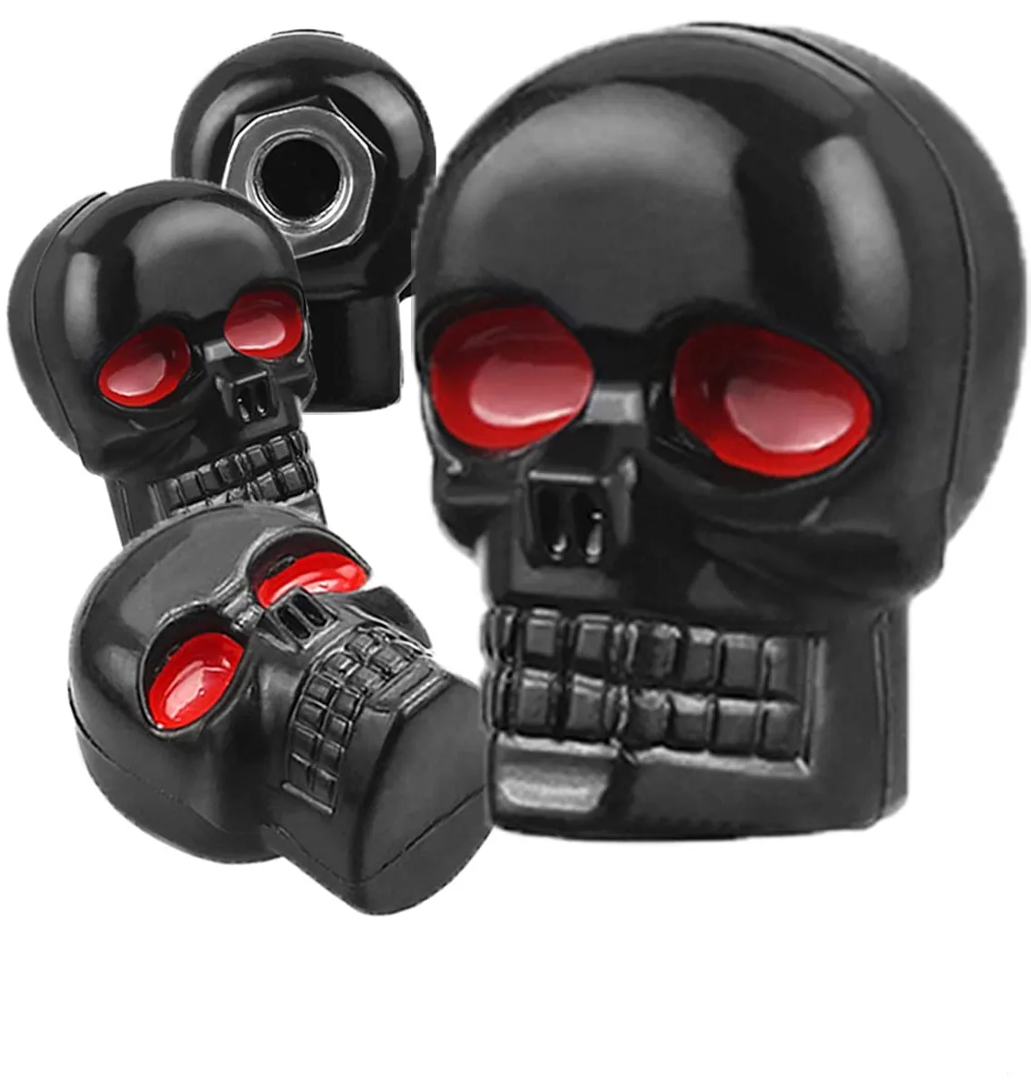 4pcs Universal Black Skull Motorcycle Nut License Number Plate Frame Bolts Tag Screws For Honda Suzuki Kawasaki Yamaha - купить по