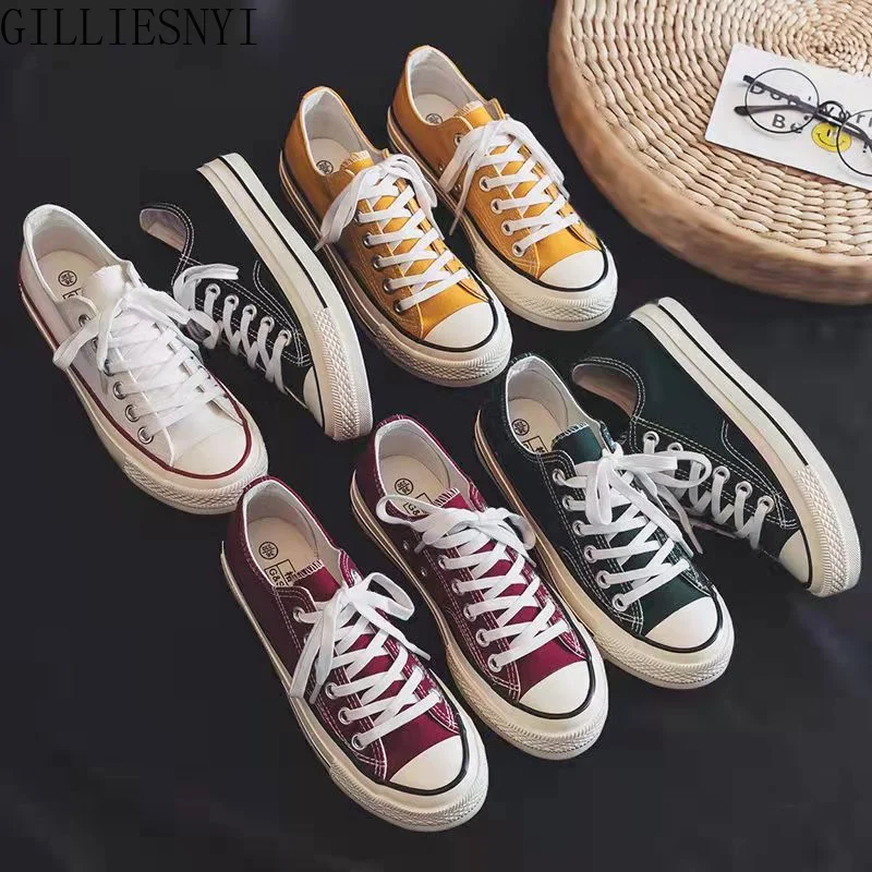 

Women Vintage Skateboard Shoes Summer Harajuku Versatile High-Top Canvas Shoes for Students Canvas Shoes Plus Size 35-44