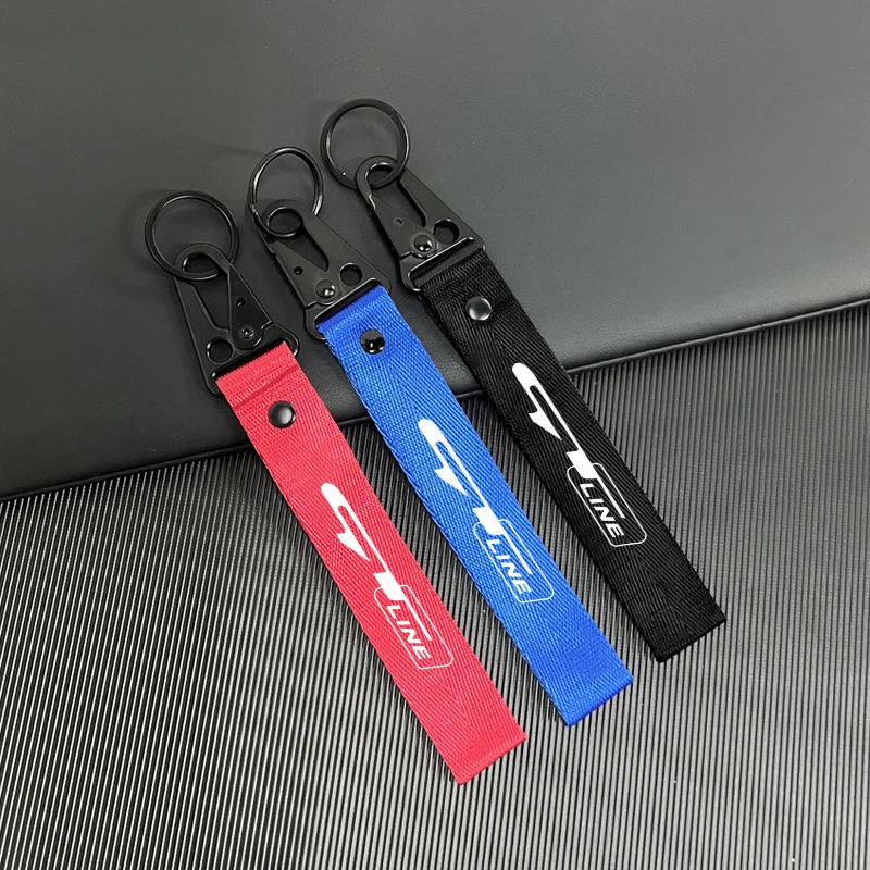 Модный деловой автомобильный брелок нейлоновый плетеный браслет ремешок для