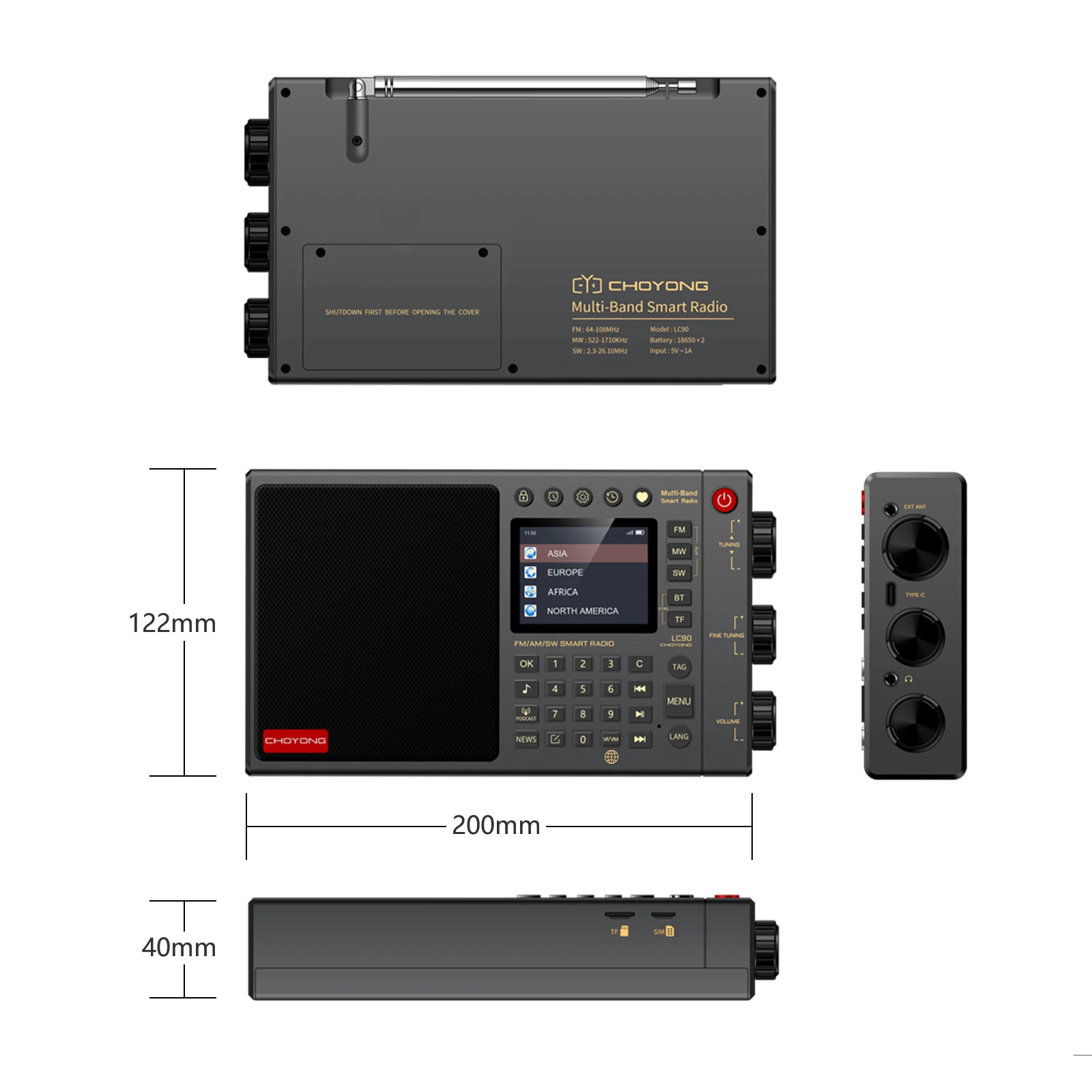 Bluetooth-радио Chaoyuan LC90