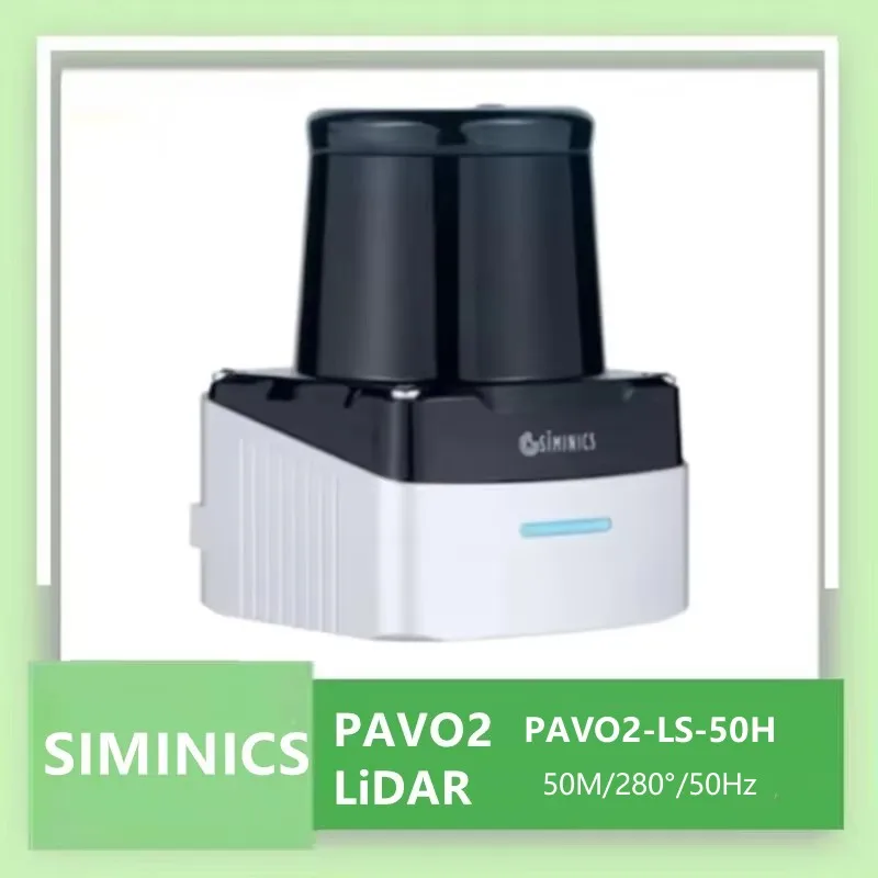 SIMINICS PAVO2 PAVO2-LS-50H 50 м 280 ° Гц TOF наружный LiDAR-датчик для обхода препятствий при