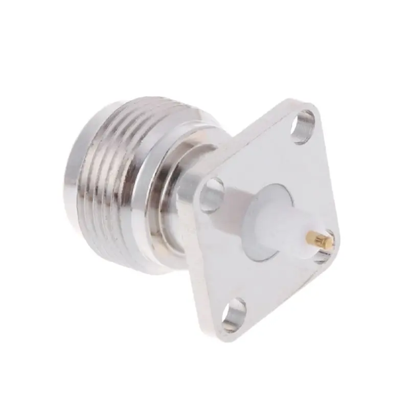 

N-KFD-5 N Female Jack Panel Mount RF Coax Connector Flange Solder Nickelplated Drop Shipping