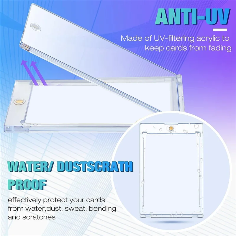 20 шт. 180 PT Магнитная фотомагнитная магнитная защита для торговых карт спортивные