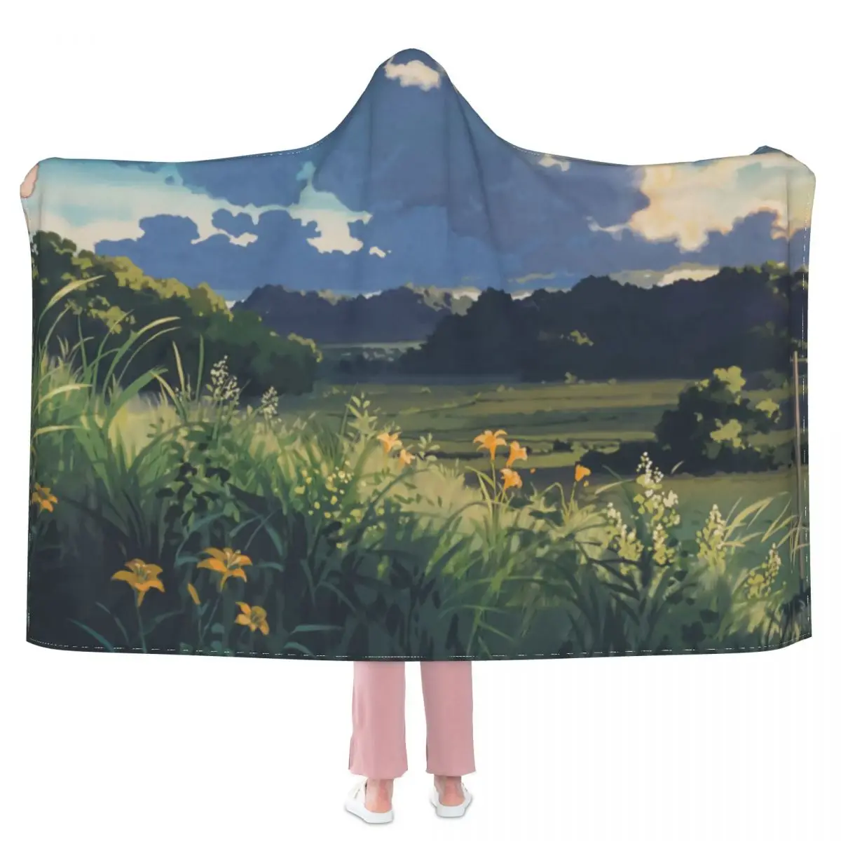 

Satsuki в реальности, Мой сосед Тоторо, модное красочное покрывало с капюшоном, флисовое мягкое одеяло для пикника