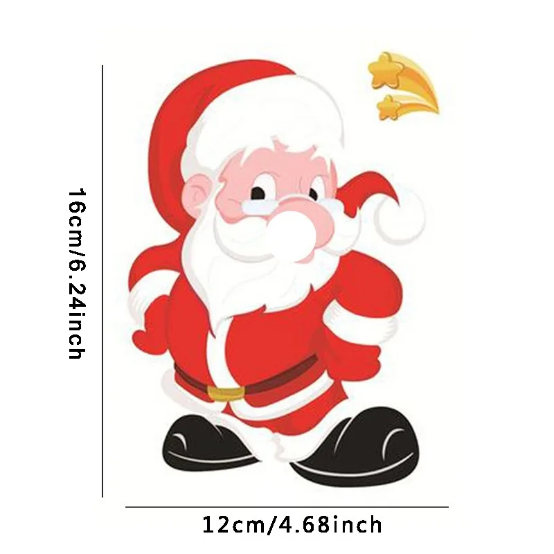 

Новогодние наклейки на окно ПВХ