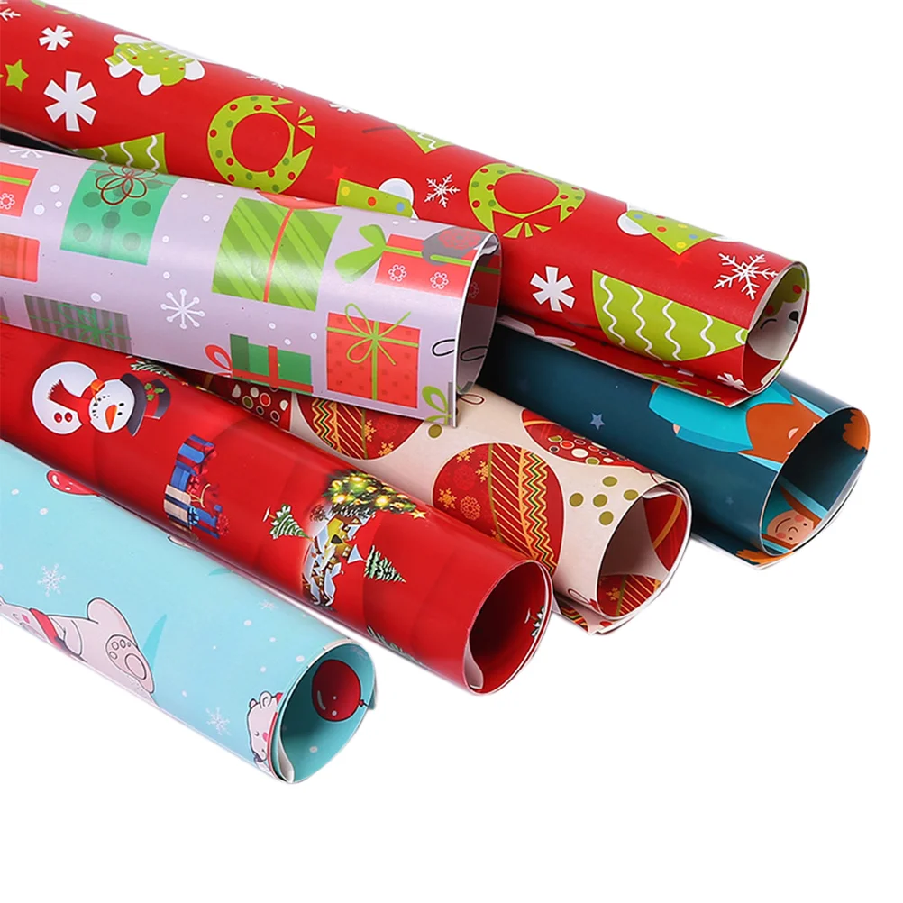 

Paper Wrap Wrapping Christmas Gift Bundle Tissue Wedding Rollprinting Festival Beautiful Packing Reversible