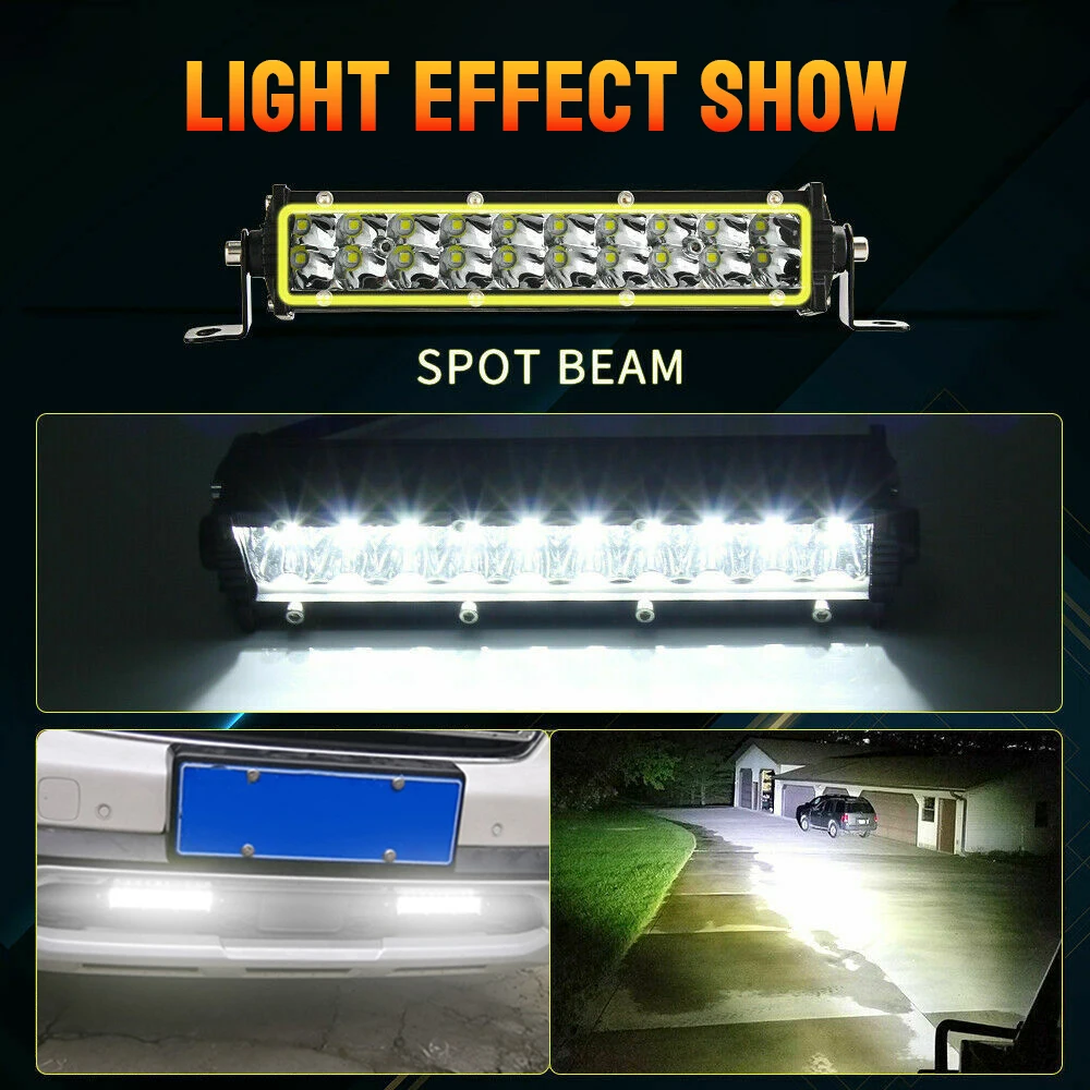 Светодиодсветильник панель OUIO для внедорожников сверхъярсветодиодный 6D 8 дюймов