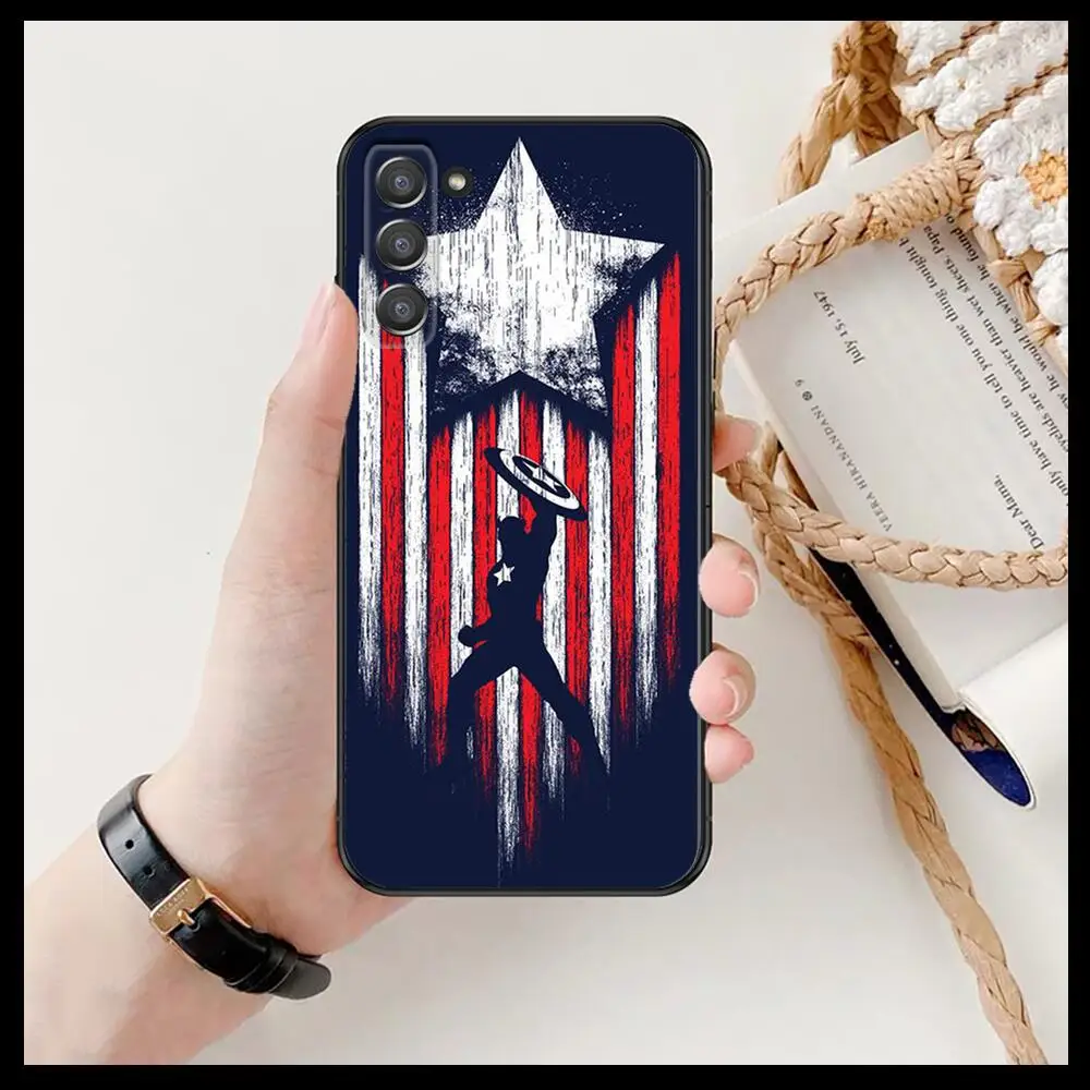 Корпус телефона MARVEL Captain America для SamSung Galaxy s6 s7 S8 S9 S10E S20 S21 S5 S30 Plus fe 5G Lite Ultra Edge |