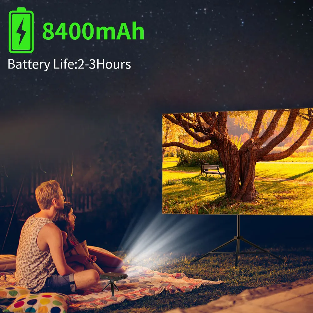 Карманный мини-проектор проектор для дома DLP Wi-Fi экран 150 дюйма Full HD домашний