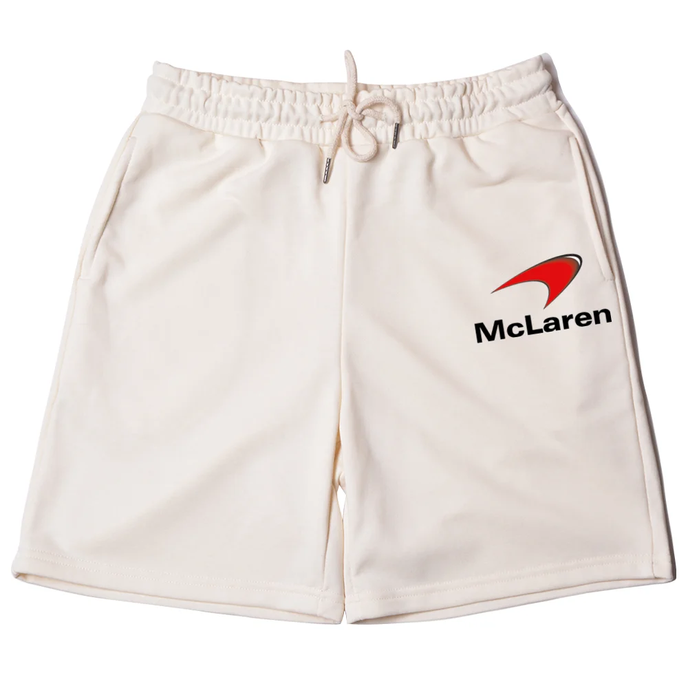 

NEW Mens Shorts pants F1 McLaren Team Racing Fans Running Gym Jogging Fitness Shorts Cotton Thick Knee Length Gyms Shorts Men