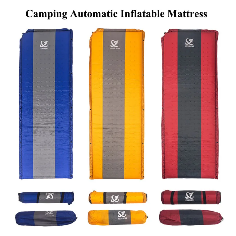 

Автоматический надувной матрас для кемпинга, подушка для сна, водонепроницаемый складной матрас для пикника, рюкзак для туризма, путешествий, губчатый воздушный коврик