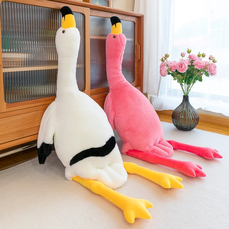 

Huge Goose Plush Dolls Toy 130/160cm Cute Soft Cartoon Stuffed Animal Toys Room Decorative Dolls for Kids Girls Gifts Kawaii