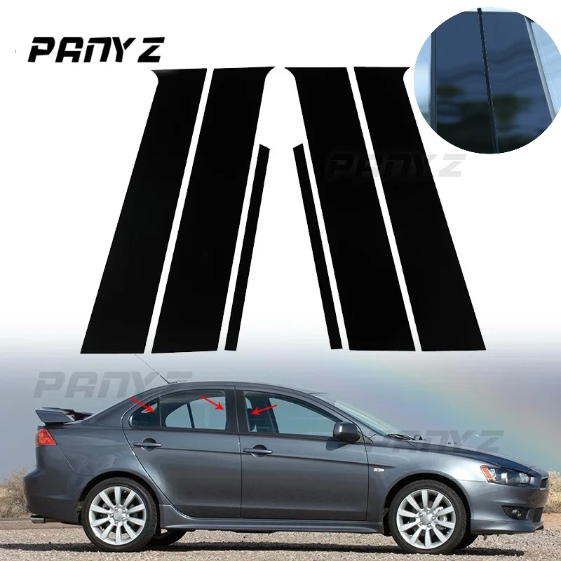 

Наклейки на стойки для боковых окон и дверей автомобиля, 6 шт., аксессуары для Mitsubishi Lancer Sedan 2008-2017 Proton Inspira 2010-2015