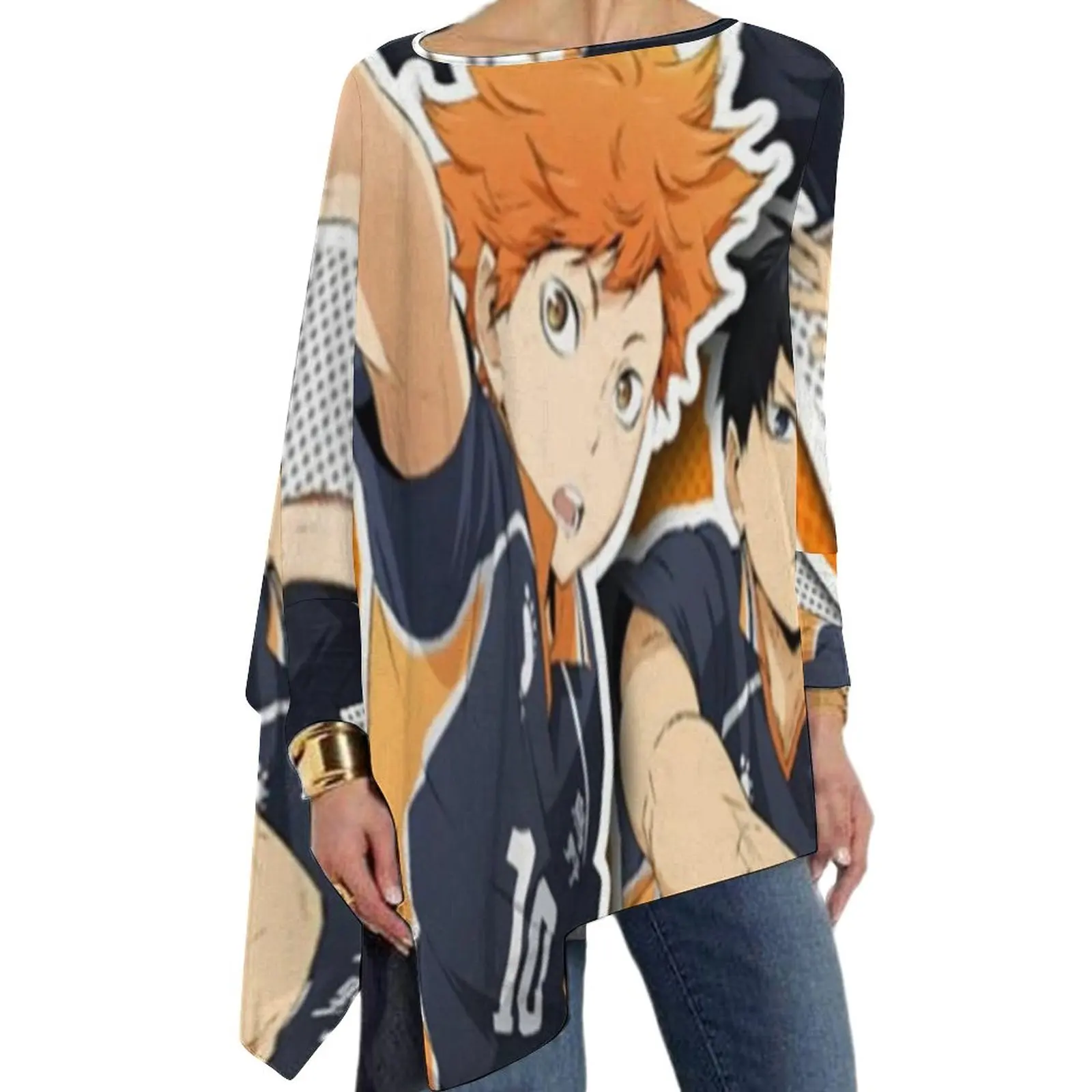 

Miya Atsumu T-Shirt Anime Haikyu Fly High Kawaii Long Sleeve T-Shirts Female Casual Loose Tee Shirt Oversize Custom Tees