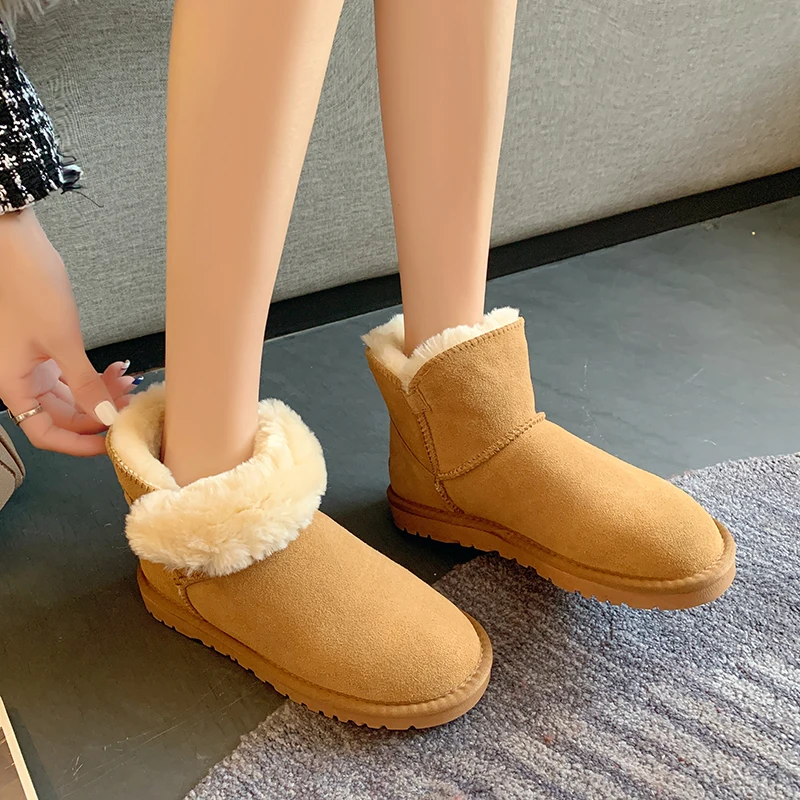 

Модная обувь, женские зимние женские ботинки 2022, классические зимние ботинки в стиле ретро, женские теплые ботинки на флисе для снега, низкие ботинки, женские ботинки