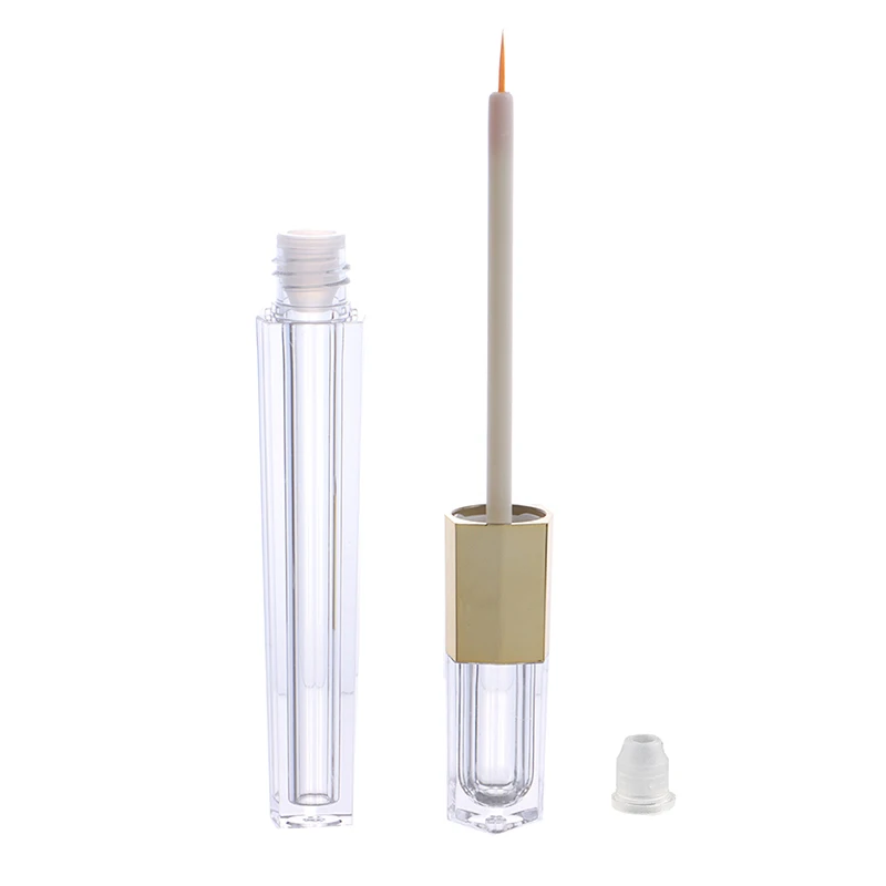 

1Pc 3ml Cosmetic Empty Eyelashes Tube Mascara Eyeliner Vials Bottle Makeup Organzier Container With Brush Refillable Bottles