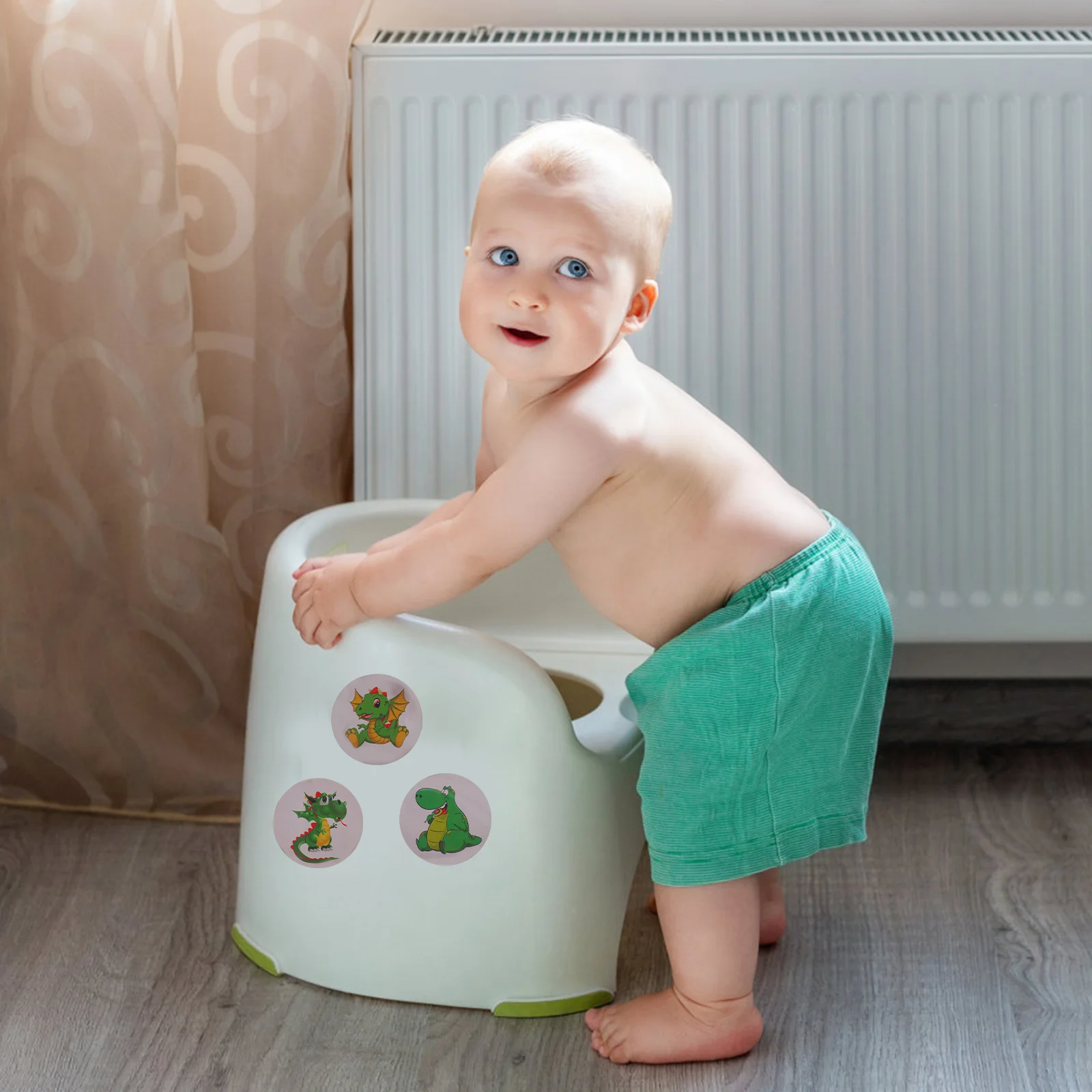 20 шт. термочувствительные наклейки меняющие цвет детский приучение к горшку для