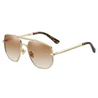 Солнцезащитные очки Goggle UV400 для мужчин и женщин, ретро-очки с градиентными линзами, в квадратной оправе, модные брендовые дизайнерские винтажные