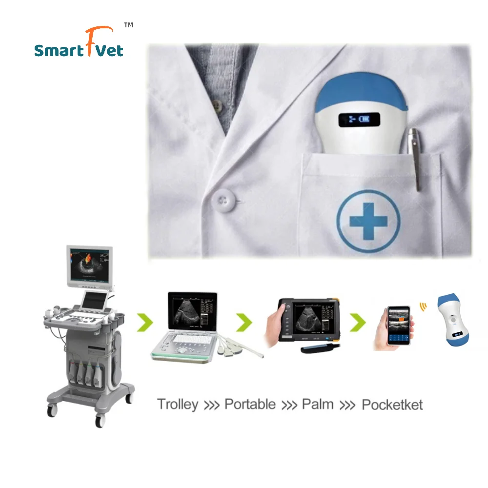 SmartFvet SV-C3LP Ветеринарный доплеровский ультразвуковой беспроводной портативный