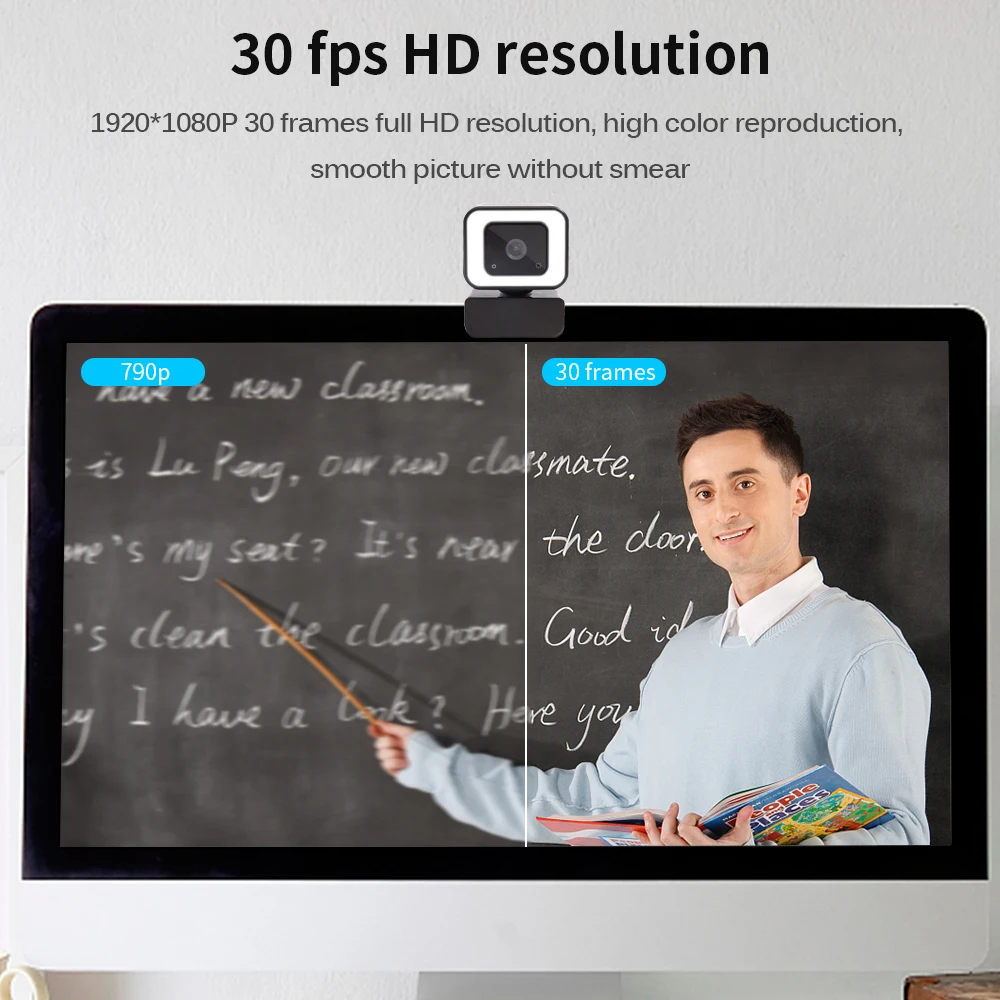 Веб-камера TISHRIC X801 1080P для видеоконференций 30 кадров автофокус - купить по