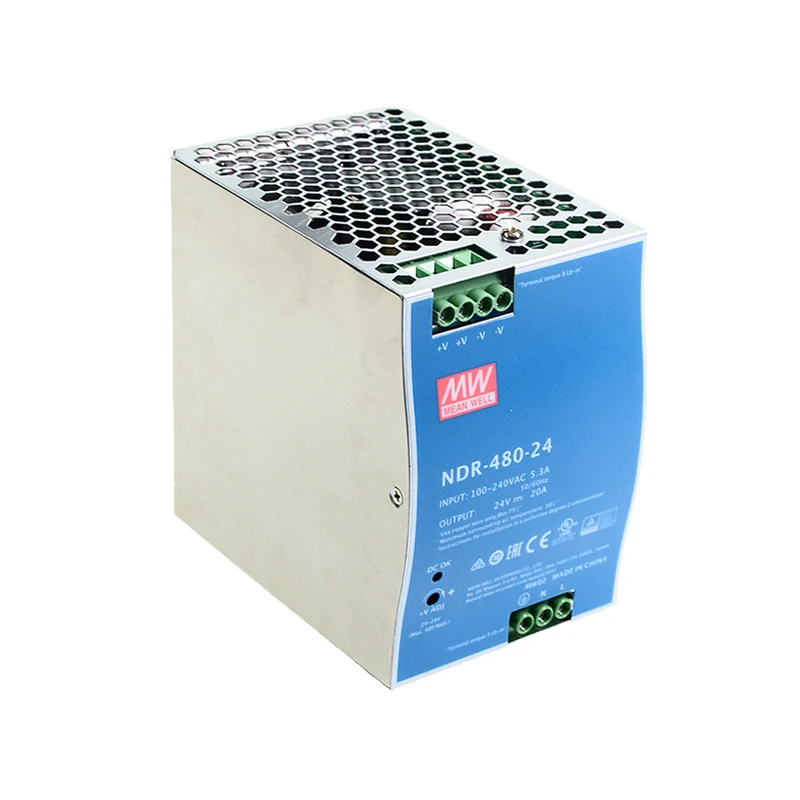Mean well NDR-480-24 480 Вт DC24V источник питания на din-рейке