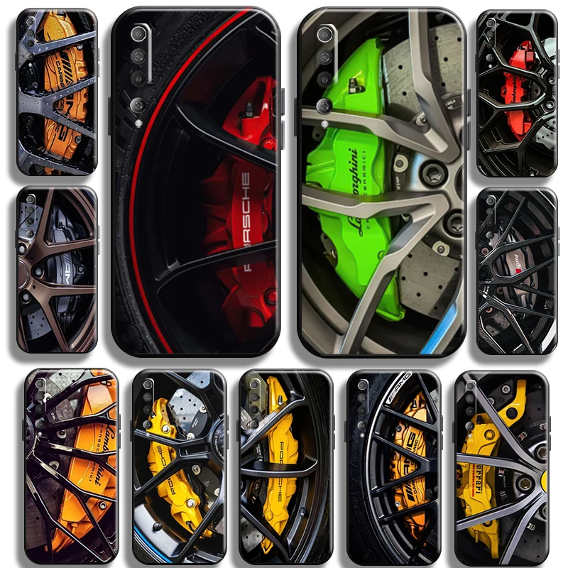 

Luxury Sports Cars Tire Wheels For Xiaomi Mi 10 10s Mi 10 PRO Mi 10 Lite Phone Case Cases Liquid Silicon Carcasa Soft