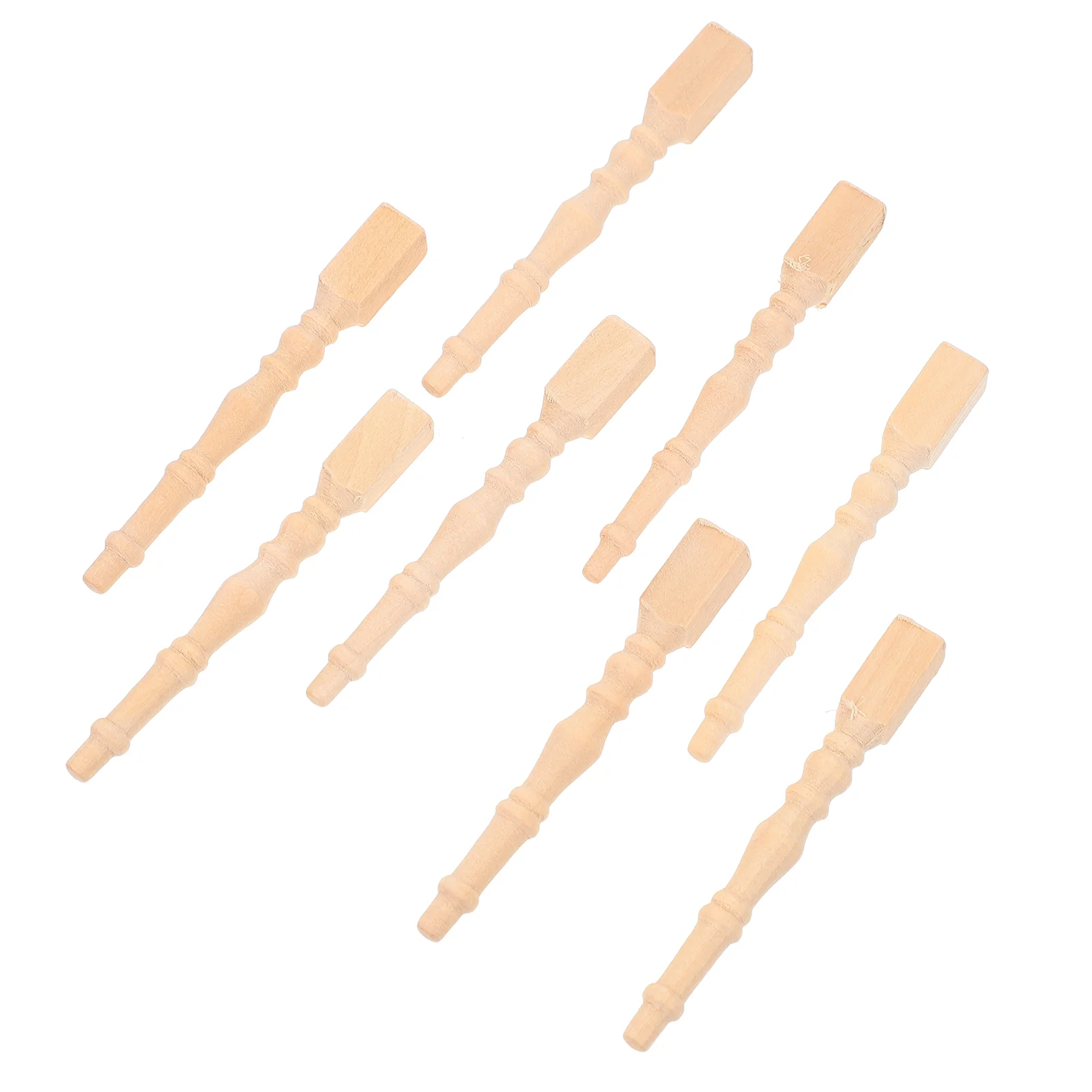 

6 Pcs Retro Toys Mini Table Legs Adornment Model Wooden Pieces Fake Adornments Playing House Supplies Child