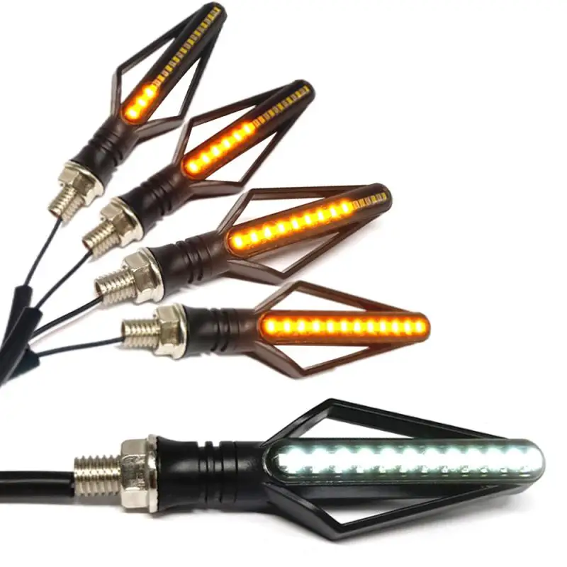 

2 шт., светодиодный индикатор поворота для мотоцикла, 24 светодиода